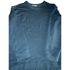 Orvis Blue-Green Womens Oversize Pullover Sweatshirt XXL Modal Blend